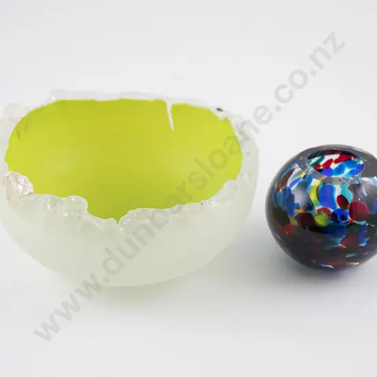 De Flute - Art Glass Bowl & Keryn Whitney Glass Form (2)