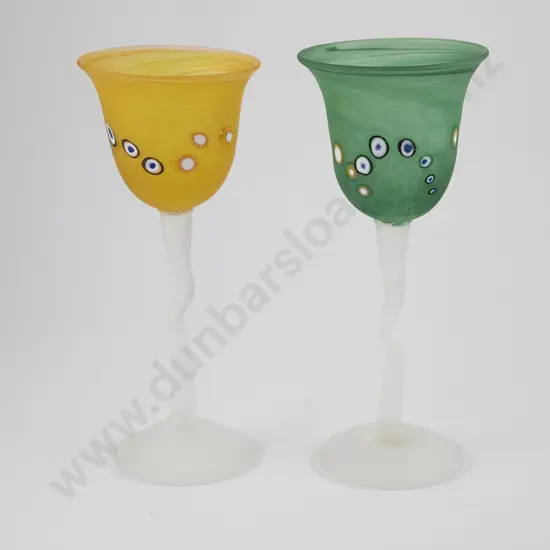 Lynette Campell - Art Glass Goblets