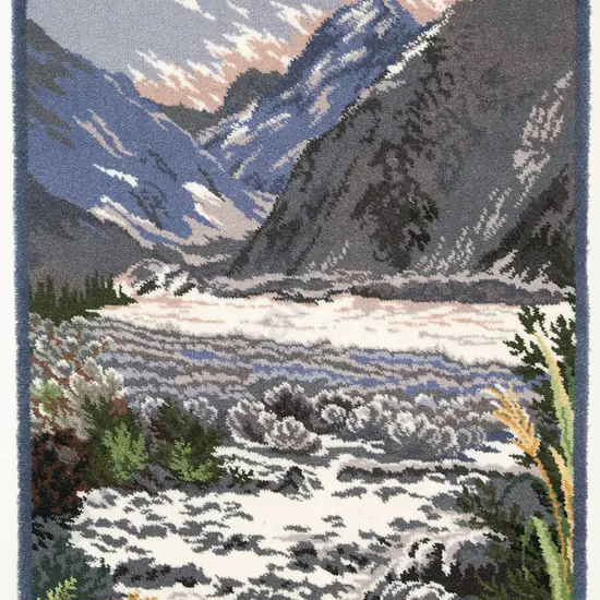 Feltex 'Mt Cook'  Souvenir Rug,