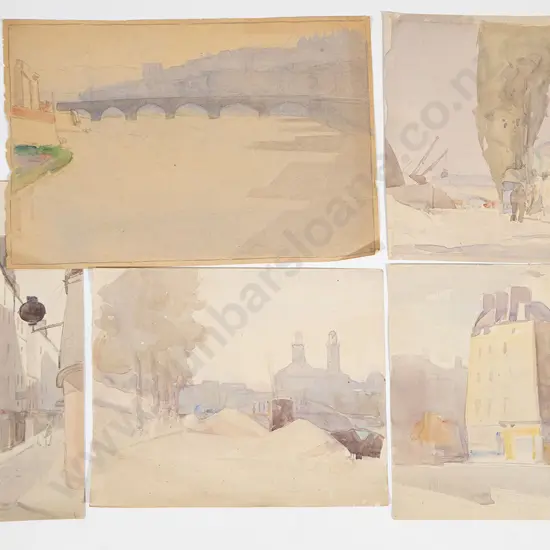 John Weeks (1888-1965) - Five Parisian Studies