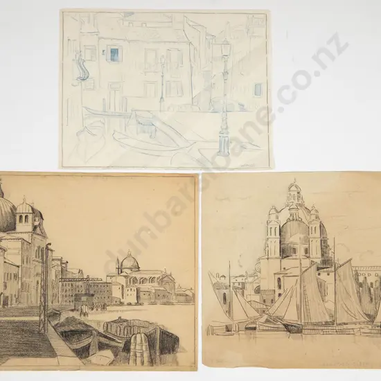 John Weeks (1888-1965) - Three Studies of Venice