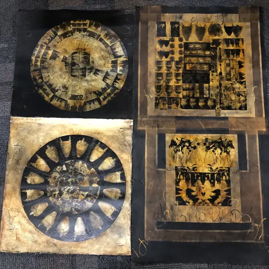 Christine Bell-Pearson - Untitled (Abstract Composition) & other