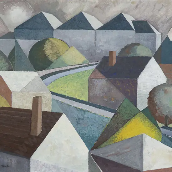 John Tole - Landscape with Houses