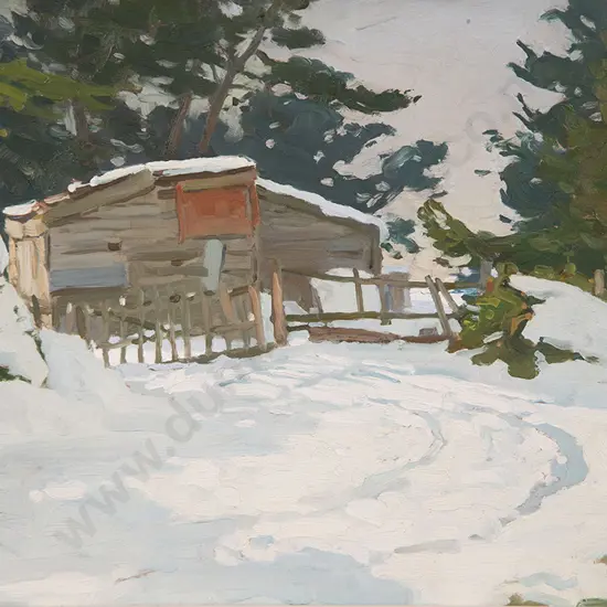 Archibald Frank Nicoll - Winter Prebbleton