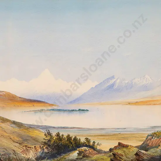 Attributed William Matthew Hodgkins - Mt Cook & Lake Pukaki