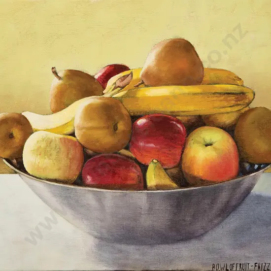 Dick Frizzell - Bowl of Fruit