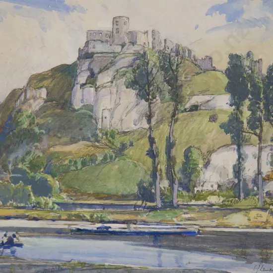 S J Lamorna Birch - Landscape with Castle