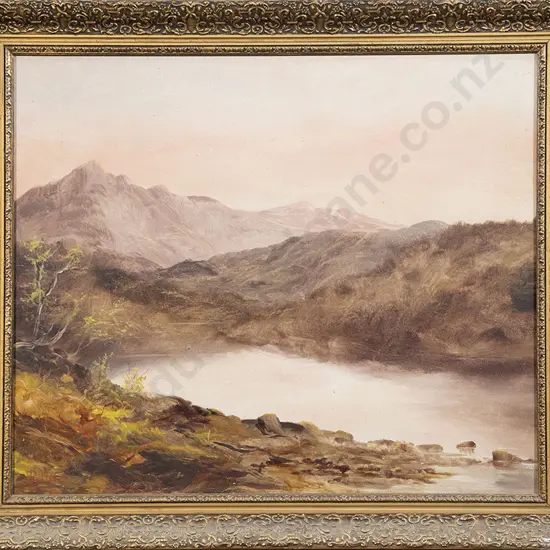 Rolleston - Mountain & Lake Scene