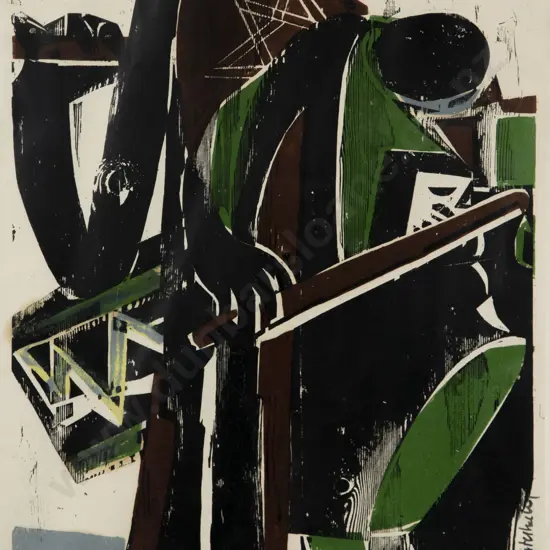 Helmut Greishaber - screenprint