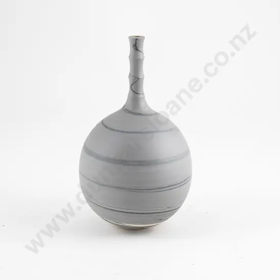 John Parker Grey Spiral Decorated Vase