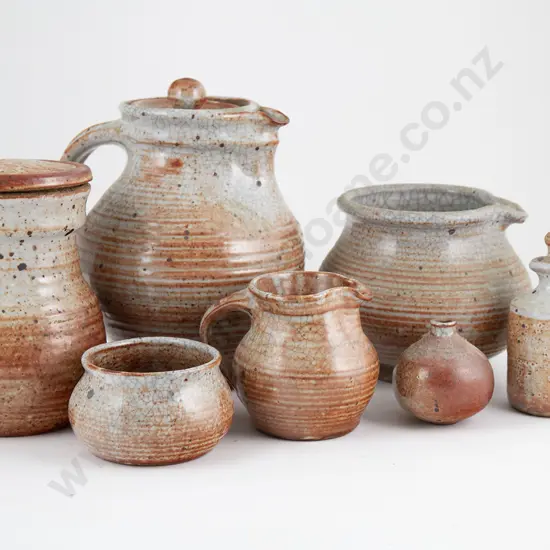 Rust Glazed Three Piece Coffee Set