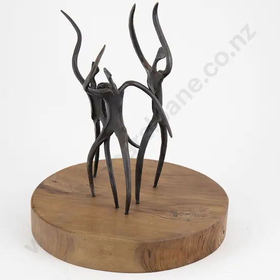 Three Bronze Dancing Figures