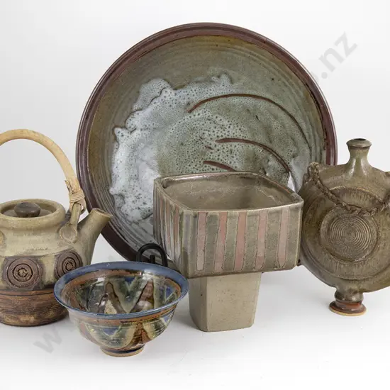 Five Pieces of NZ Pottery