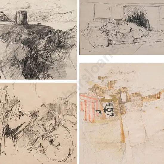 Dwillys Powell, Patricia Fry & Margaret Elliot works on paper (4)