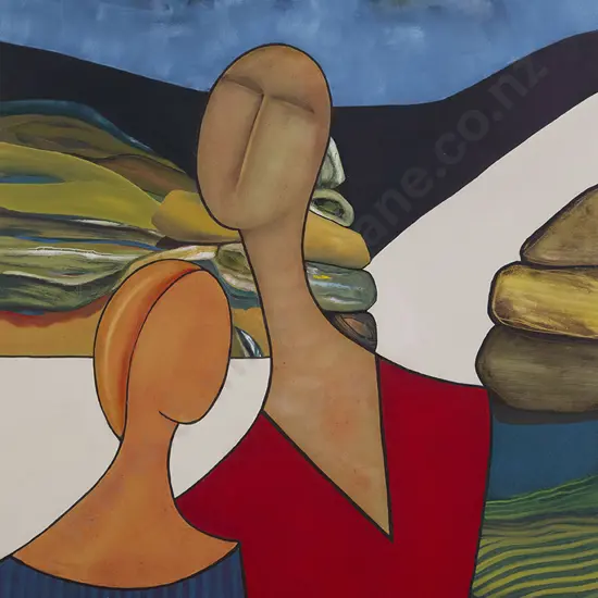 David Jones -  Figures in Landscape