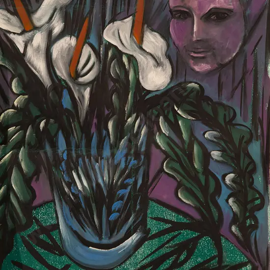 Dean Buchanan - Still Life with Lilies & Mask