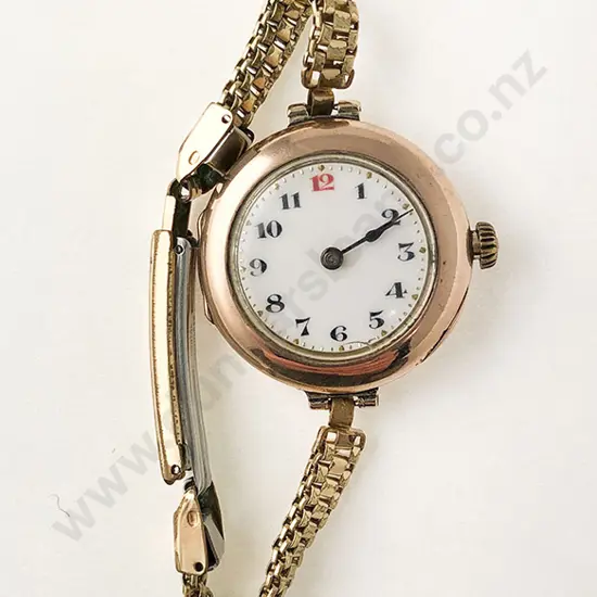 Vintage 9ct Cased Ladies Wristwatch