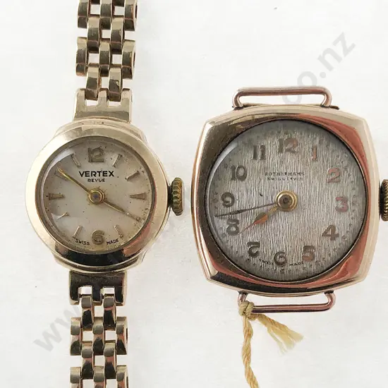 Two 9ct Vintage Ladies Wristwatches