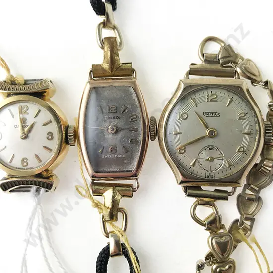 Two 9ct Cased Ladies Wristwatches