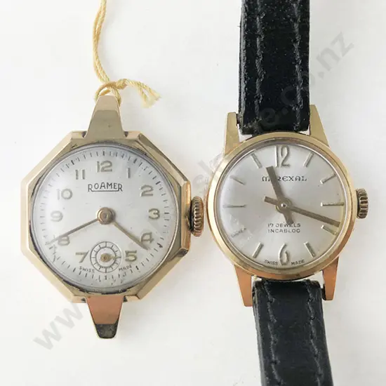 18ct and 9ct Vintage Ladies Wristwatches