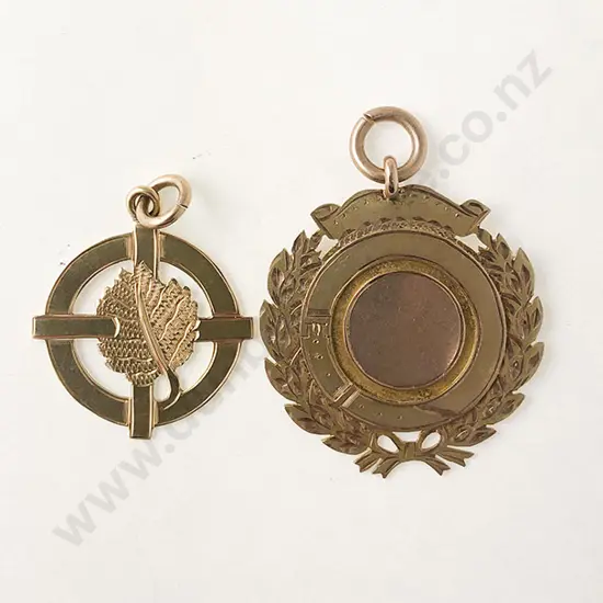 9ct and 15ct Engraved Medallions