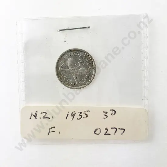 NZ 1935 Threepence 3d