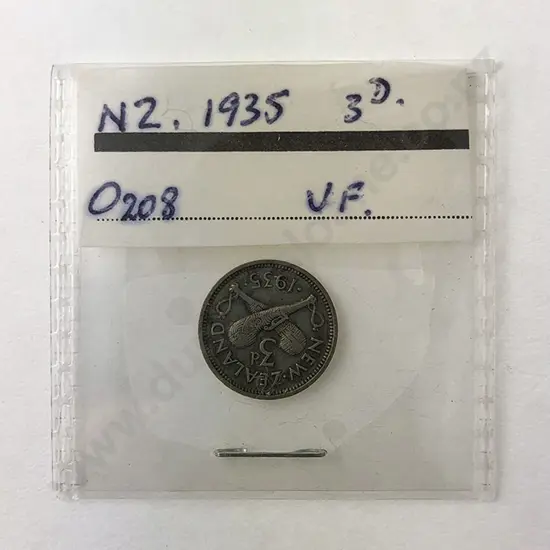 NZ 1935 Threepence 3d
