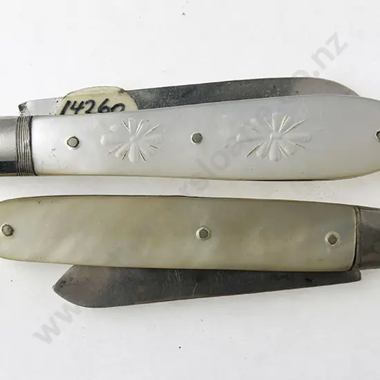 Two S/S and MoP Pocket Knives
