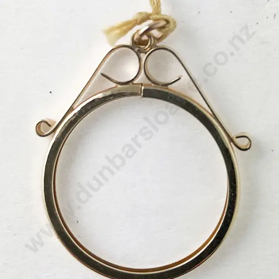 9ct Half Sovereign Pendant Mount