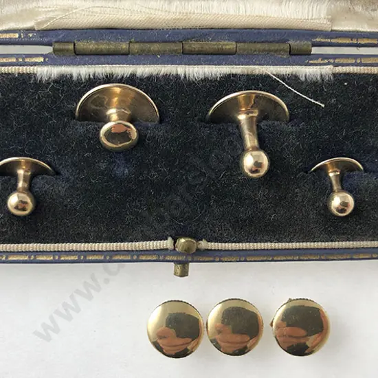 Seven Various 9ct Shirt Studs