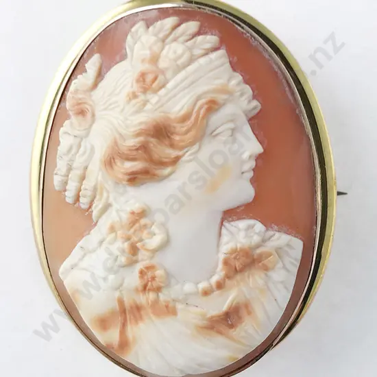 9ct Framed Grand Tour Cameo Brooch