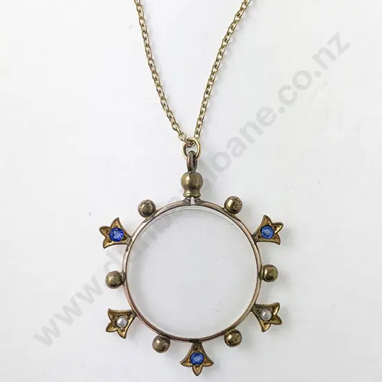 Edwardian Gold Plated Photo Locket