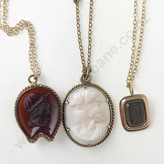 Three Various Victorian Pendants