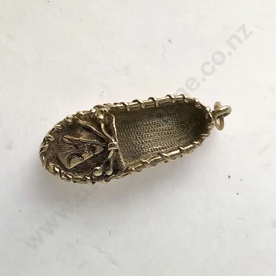 9ct Moccasin Slipper Charm