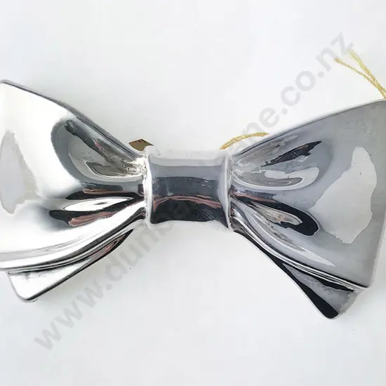 Large .925 Silver Bow Brooch