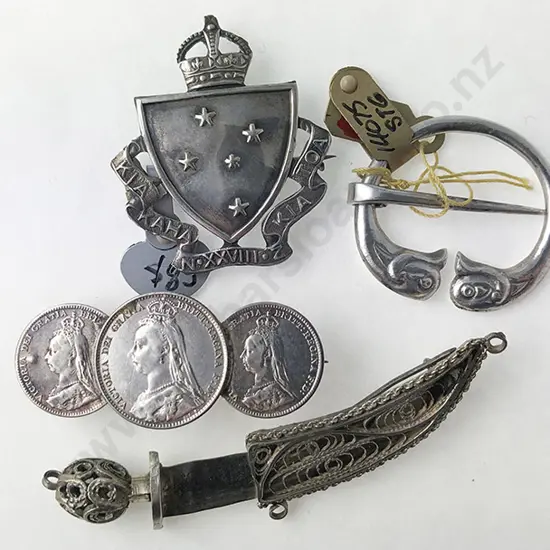Four Various S/S Brooches