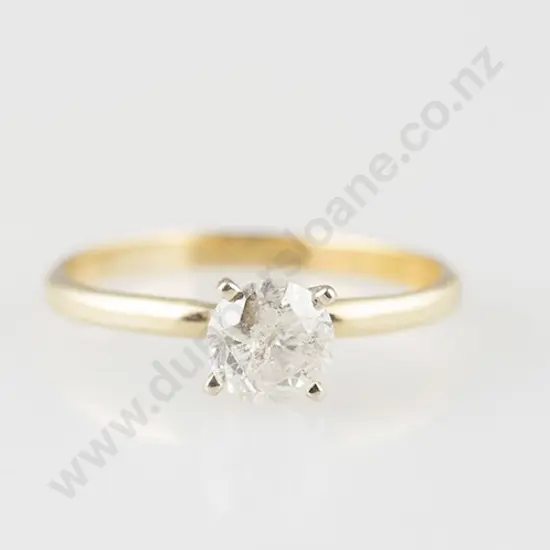 9ct Solitaire Diamond Ring