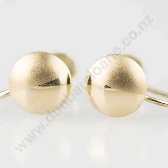 Pair 9ct Dome Stud Earrings