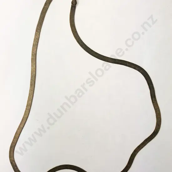 9ct Flat Link Necklace
