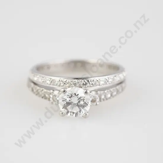 All Platinum Diamond Ring and Eternity Band