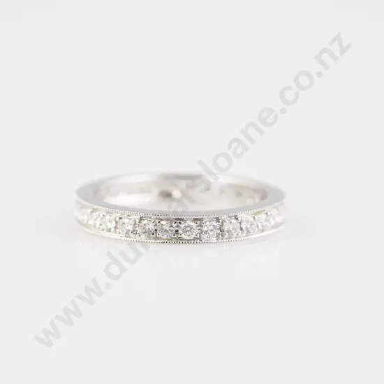 14ct White Gold 30stone Diamond Band