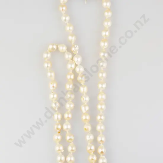 Single Strand Baroque Cultured Pearl Necklace