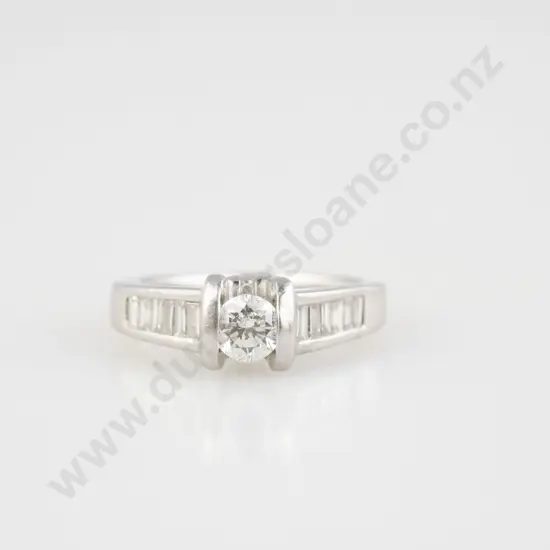Platinum Solitaire Diamond Ring