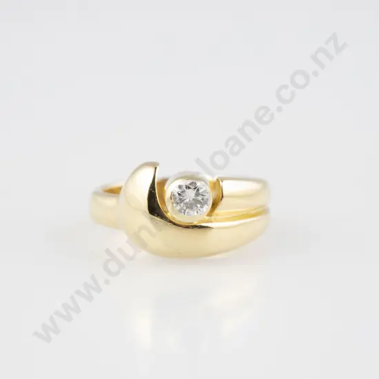18ct Solitaire Diamond Ring