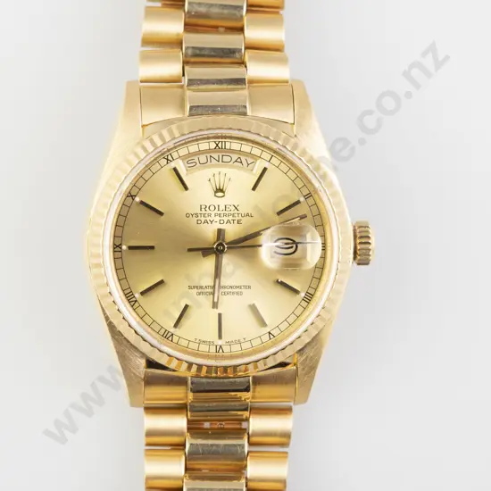 All 18ct Gents Rolex President Wrist Watch