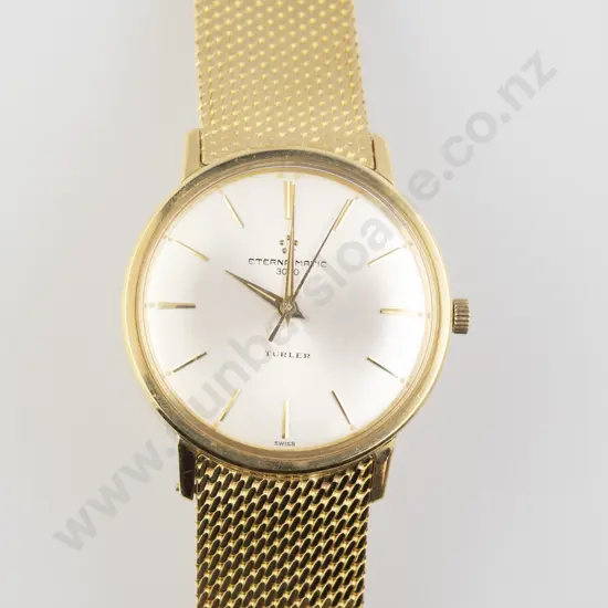 All 18ct Eterna-Matic 3000 Gents Dress Wrist Watch