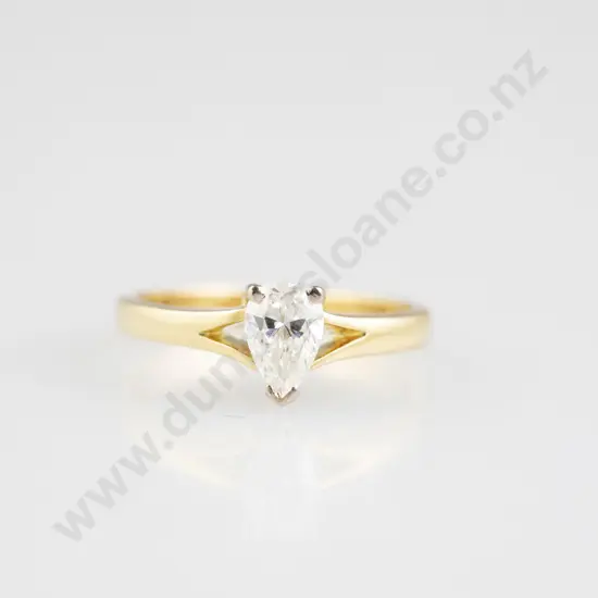 18ct Solitaire Diamond Ring