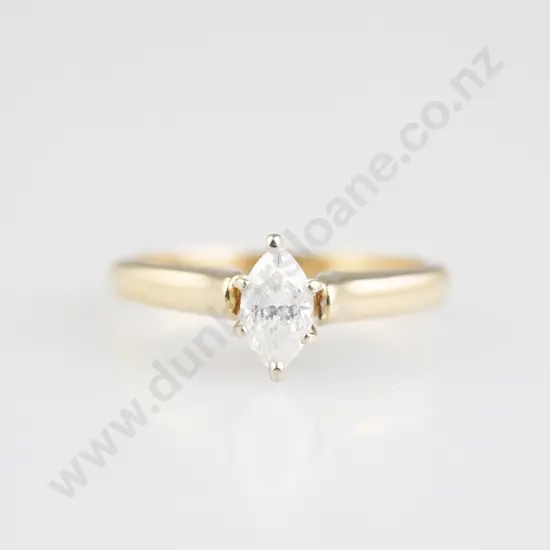 14ct Solitaire Diamond Ring