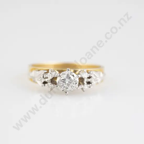 18ct Solitaire Diamond Ring
