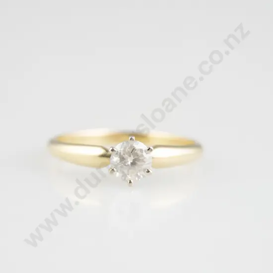 18ct Solitaire Diamond Ring